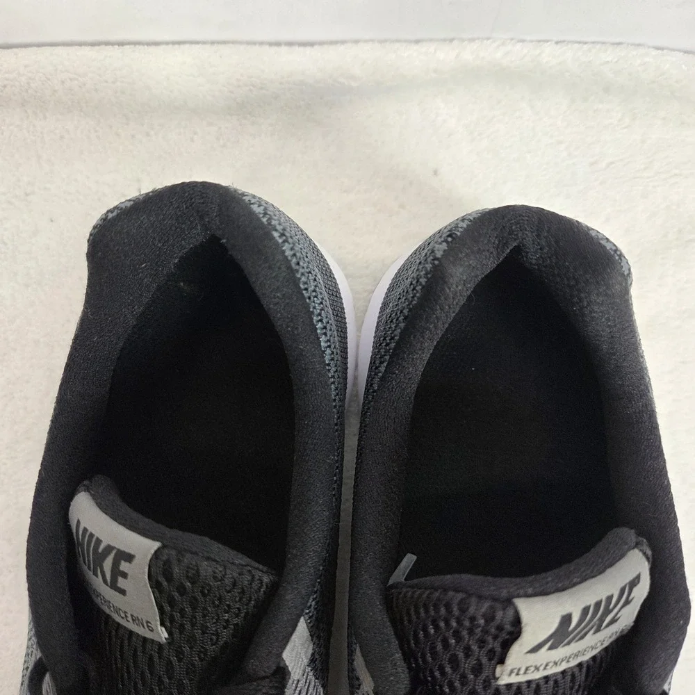 Nike Mens Flex Experience Rn 6 Running Shoes Gray Black 881802-010 Low Top 10.5